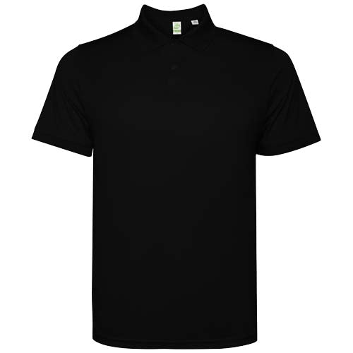 Schwarzes Tormo Poloshirt für Herren von Roly, individuell mit Logo bedruckbar, erhältlich bei Signalshop.de als Werbeartikel.