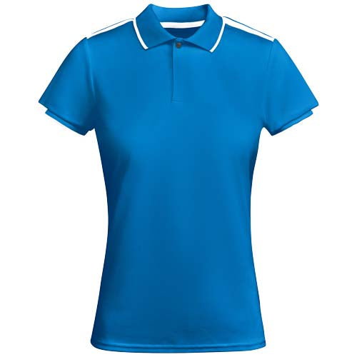 Blaues Tamil Sport Poloshirt für Damen aus Funktionsmaterial, individuell gestaltbar bei Signalshop.de; Werbeartikel, Werbegeschenke, Werbemittel, Giveaway.