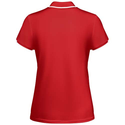 Rotes Tamil Sport Poloshirt für Damen, Funktionsshirt mit Cool fit, individuell gestaltbar bei Signalshop.de, Werbeartikel, Werbegeschenke, Werbemittel, Giveaway.