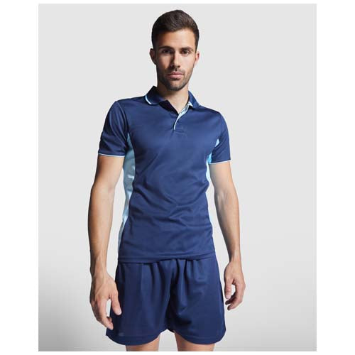 Montmelo Sport Poloshirt Unisex, blau, Funktionspolo mit Logo bedruckbar von Signalshop.de, Werbeartikel, Giveaway.