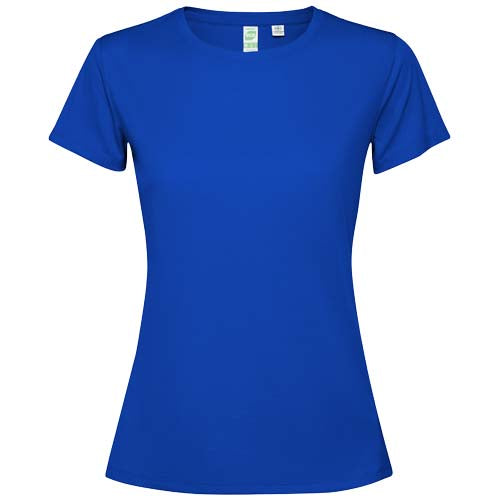 Blaues Estoril T-Shirt fr Damen, individuell bedruckbar mit Logo, Signalshop.de Werbeartikel Giveaway.