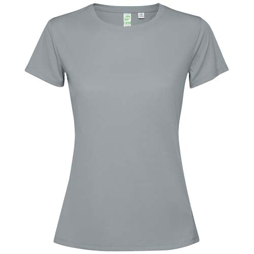 Graues Estoril T-Shirt für Damen von Roly, individuell mit Logo gestaltbar, erhältlich bei Signalshop.de für Werbeartikel, Werbegeschenke, Werbemittel, Giveaway.