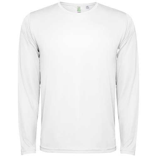 Estoril Langarm-Shirt Unisex in Weiß, individuell bedruckbar, verfügbar bei Signalshop.de für Werbeartikel und Giveaways.