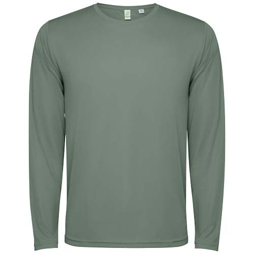 Unisex Estoril Langarm-Shirt in Grau von roly, individuell mit Logo bedruckbar, Werbeartikel auf Signalshop.de