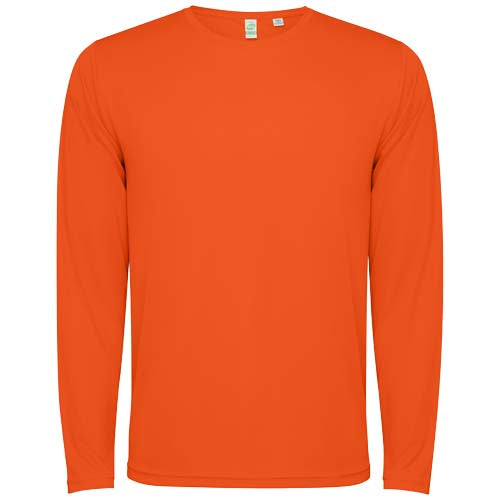 Orange Estoril Langarm-Shirt Unisex von Signalshop.de, individuell bedruckbar, ideal als Werbeartikel, Werbegeschenke, Werbemittel, Giveaway.