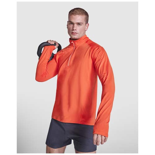 Estambul Half-Zip Sweatshirt in Orange, individuell mit Logo gestaltbar, Signalshop.de Werbeartikel, Werbegeschenke