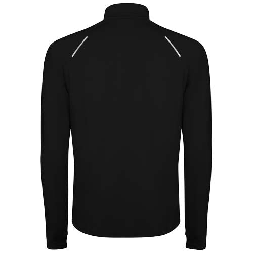 Schwarzes Estambul Half-Zip Sweatshirt für Herren, individuell gestaltbar, Signalshop.de Werbeartikel.
