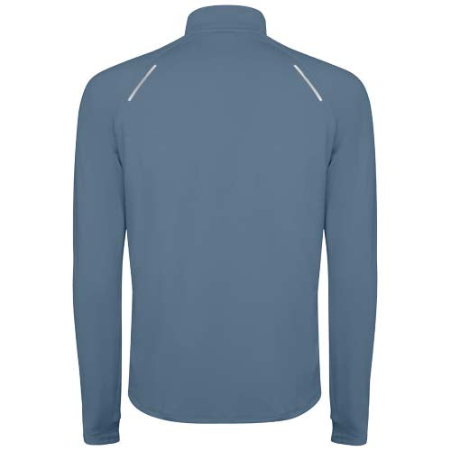 Estambul Half-Zip Sweatshirt für Herren in Blau, individuell gestaltbar mit Logo, bei Signalshop.de als Werbeartikel.