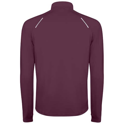 Rotes Estambul Half-Zip Sweatshirt für Herren von Roly, individuell gestaltbar mit Logo, Signalshop.de Werbeartikel.