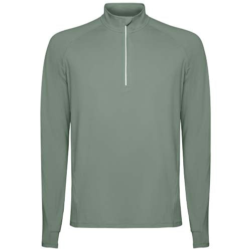 Roly Estambul Half-Zip Sweatshirt f1r Herren in Grau, individuell bedruckbar, bei Signalshop.de als Werbeartikel erh4ltlich.
