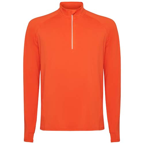 Estambul Half-Zip Sweatshirt in Orange, individuell bedruckbar mit Logo, erhältlich bei Signalshop.de; Werbeartikel, Werbegeschenke, Werbemittel, Giveaway.
