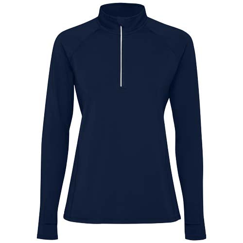 Estambul Half-Zip Sweatshirt für Damen in Dunkelblau, individuell gestaltbar mit Logo, erhältlich auf Signalshop.de als Werbeartikel, Werbegeschenk, Werbemittel, Giveaway.