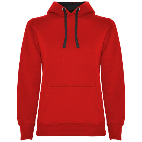Roter Urban Kapuzenpullover für Damen von Roly, individuell gestaltbar mit Logo, erhältlich bei Signalshop.de als Werbeartikel, Werbegeschenke, Werbemittel, Giveaway.