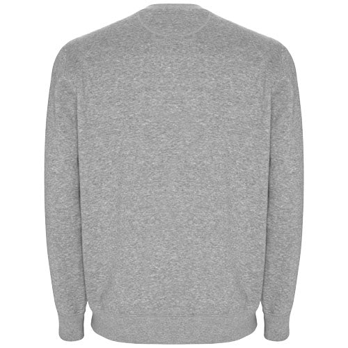 Graues Bio-Baumwoll-Sweatshirt Unisex, individuell gestaltbar, Werbeartikel von Signalshop.de, ideal als Werbemittel.