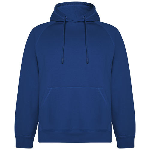 Blauer Vinson Kapuzenpullover aus Bio-Baumwolle, unisex, individuell gestaltbar mit Logo, Signalshop.de Werbeartikel