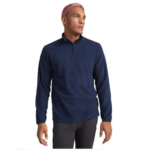 Herren-Fleecepullover Himalaya 1/4 Zip in Blau, individuell gestaltbar mit Logo, erhältlich bei Signalshop.de als Werbeartikel.