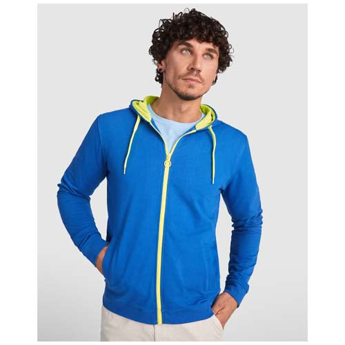 Fuji Kaputzensweatjacke Unisex, blau, individuell gestaltbar, ideal als Werbeartikel von Signalshop.de
