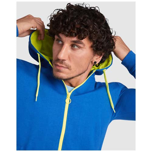 Fuji Kaputzensweatjacke Unisex in Blau von Signalshop.de, individuell bedruckbar, Werbeartikel.