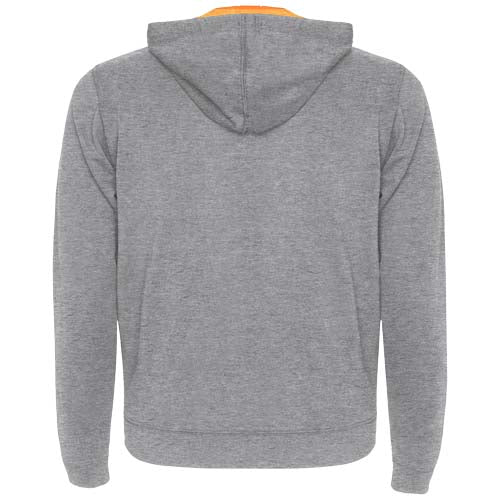 Graue Unisex Fuji Kaputzensweatjacke von Roly, individuell mit Logo bedruckbar, Signalshop.de Werbemittel.