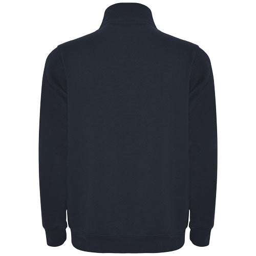 Aneto Pullover mit Viertelreißverschluss in Dunkelblau, individuell gestaltbar, erhältlich bei Signalshop.de als Werbeartikel.