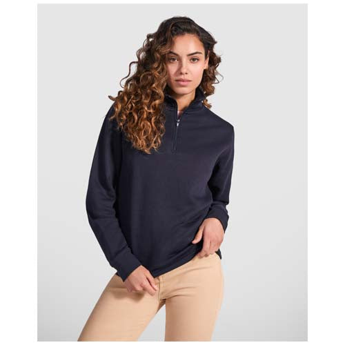 Aneto Pullover mit Viertelreißverschluss in Dunkelblau, gestrickt, individuell mit Logo gestaltbar, Signalshop.de Werbeartikel