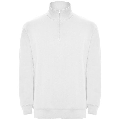 Aneto Pullover mit Viertelreißverschluss, weiß, gestrickt, individuell bedruckbar bei Signalshop.de, Werbeartikel, Werbegeschenke.