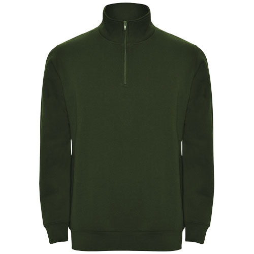 Aneto Pullover mit Viertelreißverschluss in Dunkelgrün, gestrickt, individuell gestaltbar bei Signalshop.de; Werbeartikel, Werbegeschenke.