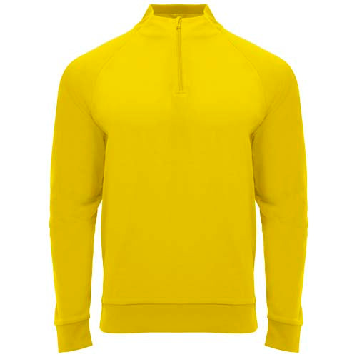 Gelbes Epiro Half-Zip Sweatshirt Unisex von Signalshop.de, individuell bedruckbar, ideal als Werbeartikel.