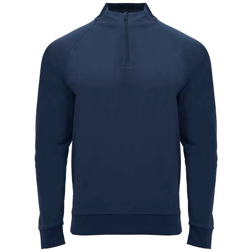 Epiro Half-Zip Unisex Sweatshirt in Dunkelblau von Signalshop.de, individuell bedruckbar, ideal als Werbeartikel, Werbegeschenk, Werbemittel, Giveaway.