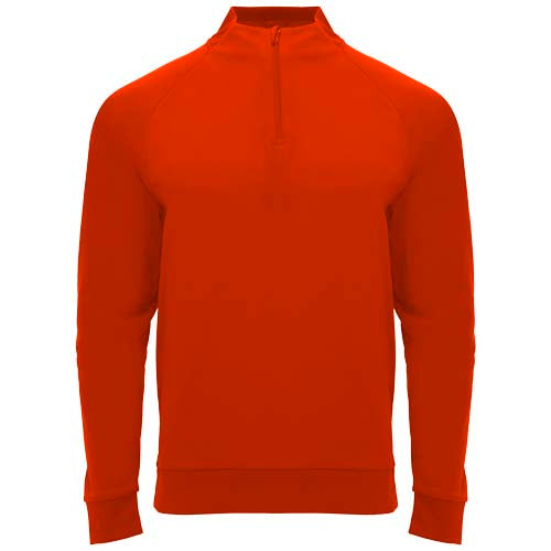 Epiro Half-Zip Sweatshirt Unisex in Rot, individuell gestaltbar mit Logo, Signalshop.de Werbeartikel