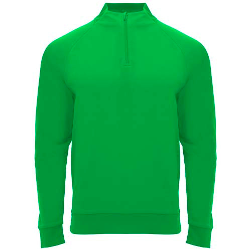 Grünes Epiro Half-Zip Sweatshirt Unisex, individuell bedruckbar, erhältlich bei Signalshop.de als Werbeartikel.