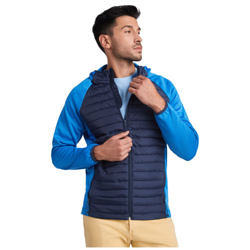 Minsk Hybrid Thermojacke Unisex in Blau von Signalshop.de; isoliert, individuell mit Logo bedruckt; Werbeartikel, Werbegeschenke.
