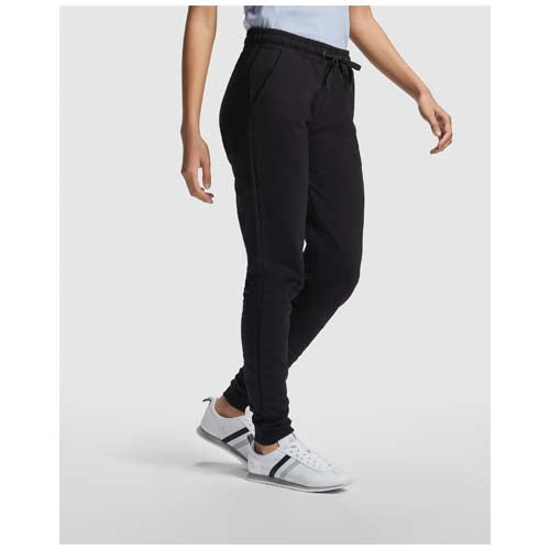 Schwarze Adelpho Damenhose aus Baumwolle, individuell mit Logo gestaltbar, erhältlich bei Signalshop.de, Werbeartikel.