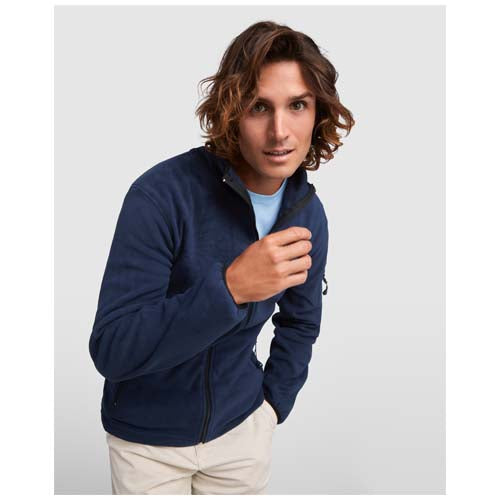 Luciane Microfleecejacke für Herren in Blau, individuell gestaltbar, von Signalshop.de als Werbeartikel.