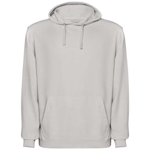 Unisex Kapuzenpullover in Hellgrau von Roly, individuell bedruckbar, erhältlich bei Signalshop.de als Werbeartikel.