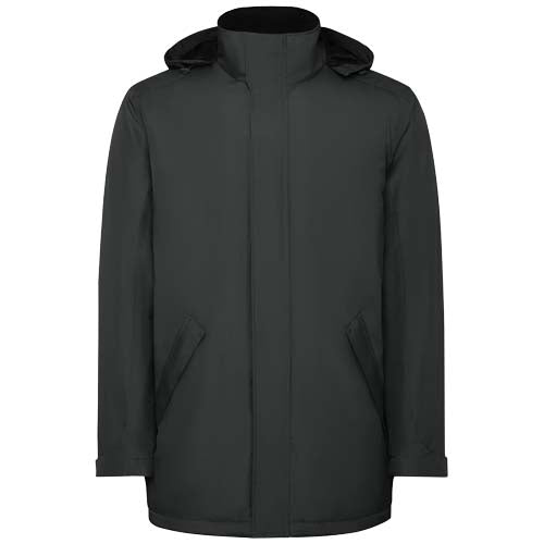 America wattierter Parka für Herren in Schwarz von Roly, individuell mit Logo bedruckbar, erhältlich auf Signalshop.de, ideal als Werbeartikel, Werbegeschenk, Werbemittel, Giveaway.
