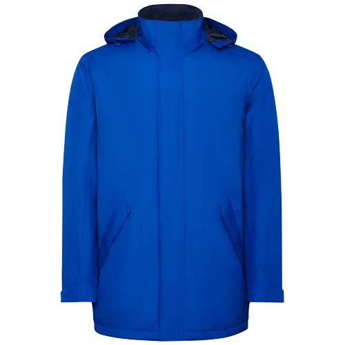 Blauer America Parka für Herren von Roly, wattiert, individuell mit Logo gestaltbar, Signalshop.de Werbeartikel.