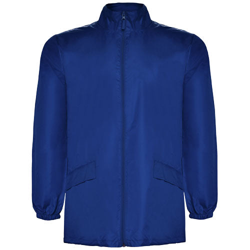 Blaue Escocia Unisex Regenjacke von Roly, individuell mit Logo gestaltbar, Signalshop.de Werbeartikel.