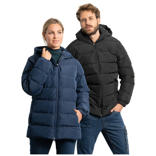 Unisex Nepal Parka in Blau und Schwarz, isoliert, individuell gestaltbar mit Logo, erhältlich bei Signalshop.de für Werbeartikel und Giveaways.