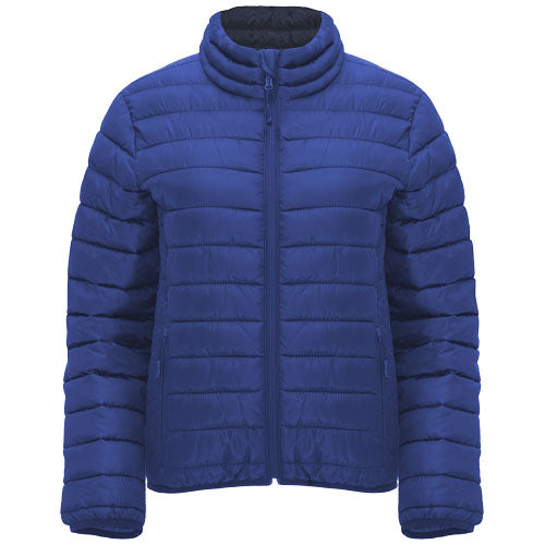 Blaue Finland isolierte Damenjacke von Roly, individuell gestaltbar mit Logo, erhältlich bei Signalshop.de als Werbeartikel.