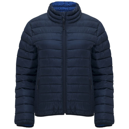Dunkelblaue Finland isolierte Damenjacke von Roly, individuell mit Logo gestaltbar, erhältlich bei Signalshop.de als Werbeartikel, Werbegeschenk, Werbemittel, Giveaway.