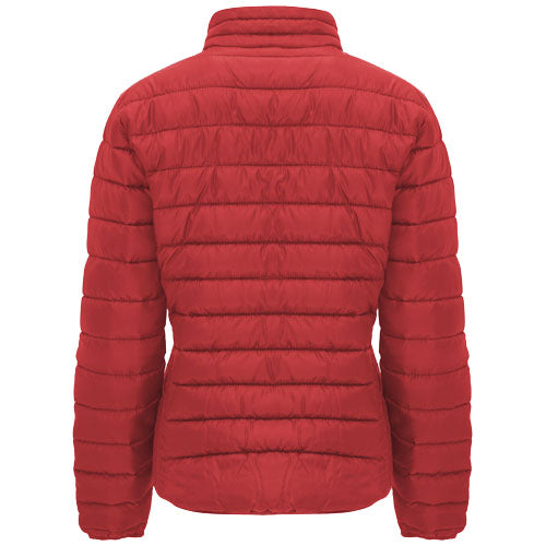 Rote Finland Damenjacke von roly, isoliert, individuell gestaltbar mit Logo, Signalshop.de Werbeartikel.