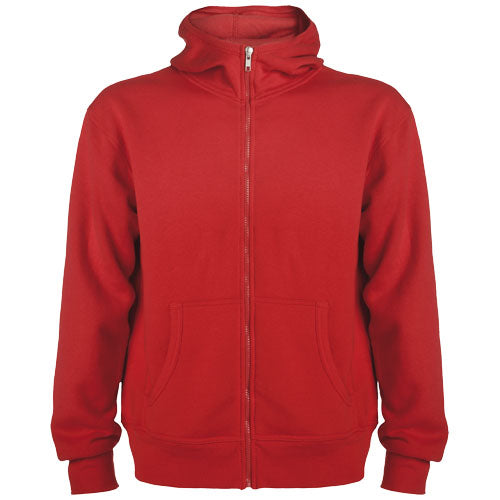Roter Montblanc Kapuzensweatjacke Unisex, individuell bedruckbar, erhältlich bei Signalshop.de als Werbeartikel.