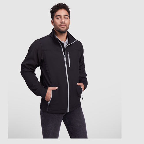 Schwarze Antartida Softshelljacke f�fcr Herren von roly, individuell bedruckbar, Signalshop.de Werbeartikel.