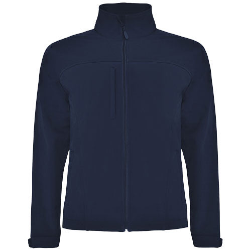 Unisex Softshelljacke von Roly in Dunkelblau, individuell gestaltbar mit Logo, verfügbar bei Signalshop.de als Werbeartikel, Werbegeschenk, Werbemittel, Giveaway.