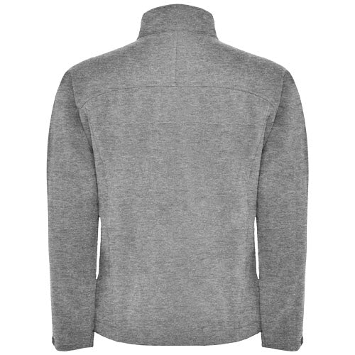 Rudolph Softshelljacke Unisex in Grau, individuell gestaltbar mit Logo, ideal als Werbeartikel bei Signalshop.de.