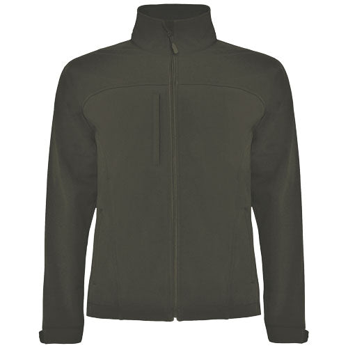 Rudolph Unisex Softshelljacke in Dunkelgrün, individuell mit Logo gestaltbar, Signalshop.de Werbeartikel.
