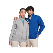 Unisex Ulan Sweatjacke in Grau und Blau von roly, individuell mit Logo bedruckbar bei Signalshop.de, Werbeartikel.