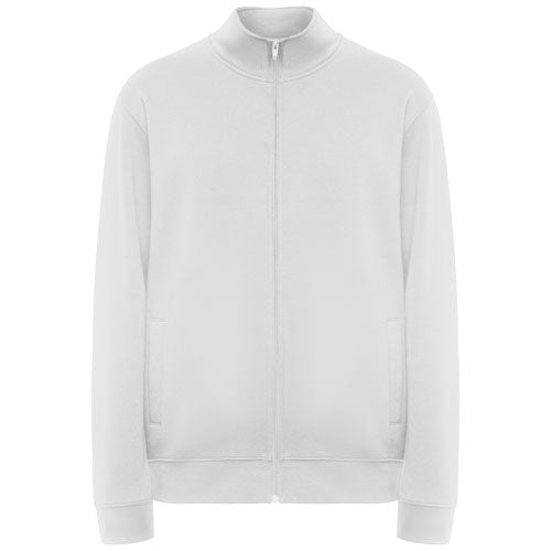 Ulan Sweatjacke Unisex in Weiß von Signalshop.de, individuell bedruckbar, idealer Werbeartikel und Werbegeschenk.