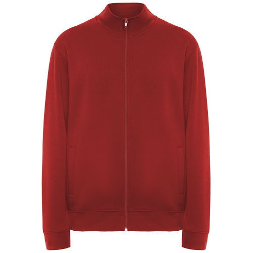 Rote Ulan Sweatjacke Unisex aus Baumwolle von Signalshop.de, ideal als individuell bedruckbarer Werbeartikel.